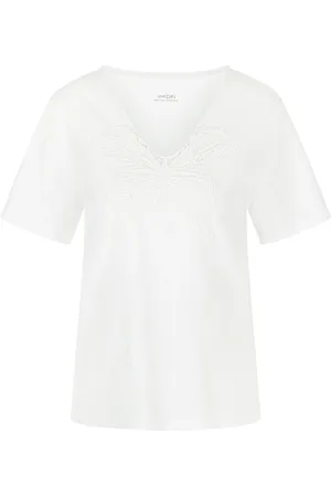 Marc Cain Mujer, Camisetas, Blanco, Talla: L