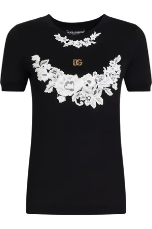Dolce & Gabbana Mujer, Camisetas, Negro, Talla: M