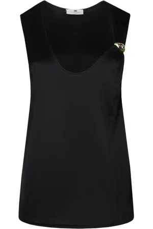 Elisabetta Franchi Mujer, Camisetas, Negro, Talla: L