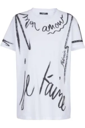 Balmain Mujer, Camisetas, Blanco, Talla: L