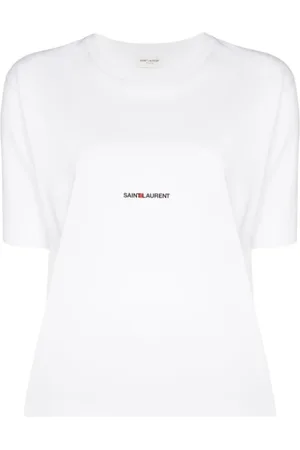 Saint Laurent Mujer, Camisetas, Blanco, Talla: L
