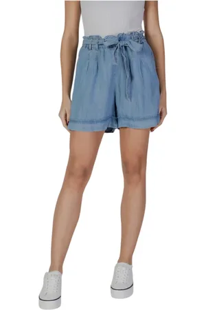 B YOUNG Mujer, Pantalones cortos, Azul, Talla: S