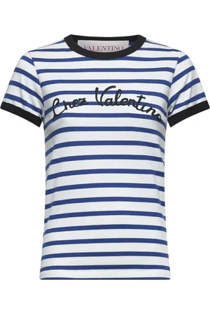 VALENTINO Mujer, Camisetas, Azul, Talla: L