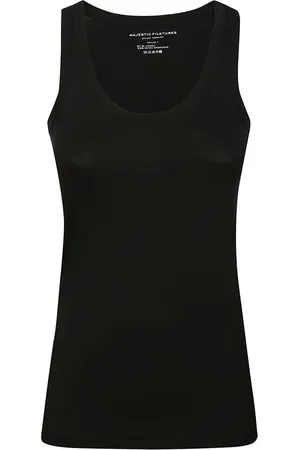 Majestic Mujer, Camisetas, Negro, Talla: S