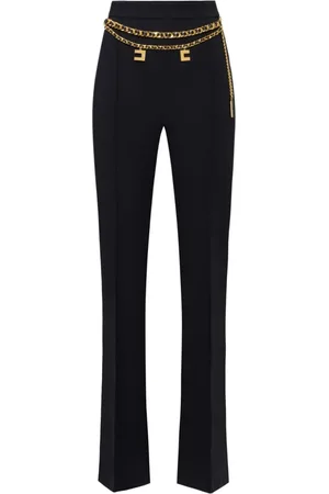 Elisabetta Franchi Mujer, Pantalones, Negro, Talla: L