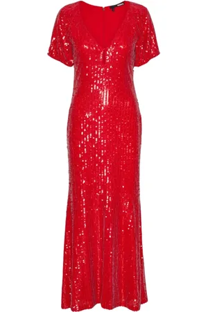 ROTATE Mujer, Vestidos, Rojo, Talla: M