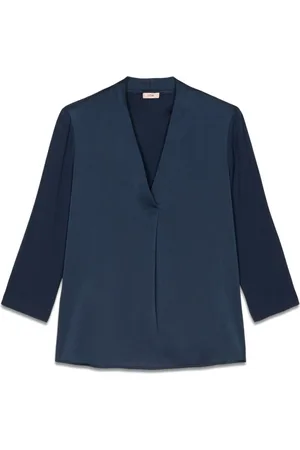 Oltre Mujer, Blusas y Camisas, Azul, Talla: 2XL