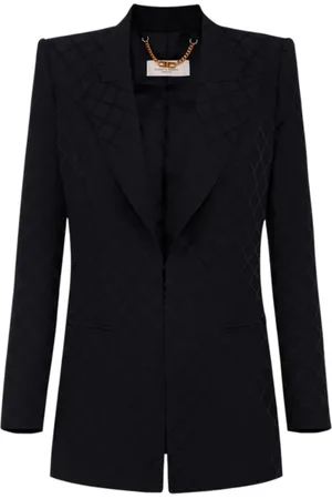 Elisabetta Franchi Mujer, Chaquetas, Negro, Talla: M