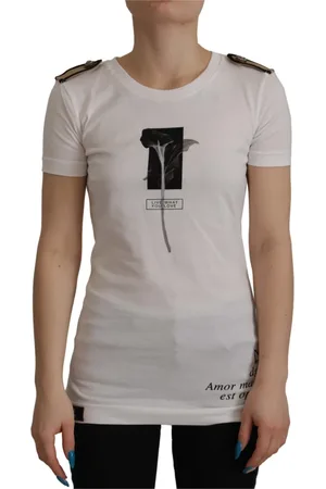 Dolce & Gabbana Mujer, Camisetas, Blanco, Talla: M