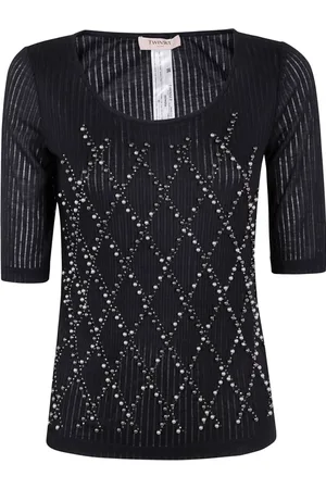 Twin-Set Mujer, Blusas y Camisas, Negro, Talla: M
