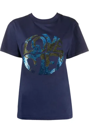 Alberta Ferretti Mujer, Camisetas, Azul, Talla: S