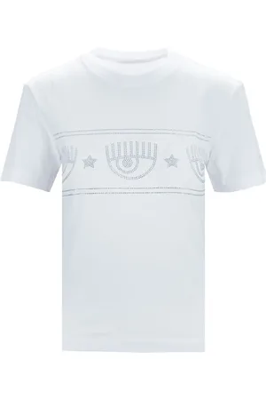 Chiara Ferragni Mujer, Camisetas, Blanco, Talla: L