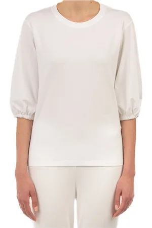 LE TRICOT PERUGIA Mujer, Camisetas, Blanco, Talla: XS
