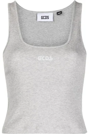 GCDS Mujer, Camisetas, Gris, Talla: L