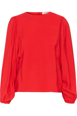 INWEAR Mujer, Blusas y Camisas, Rojo, Talla: L