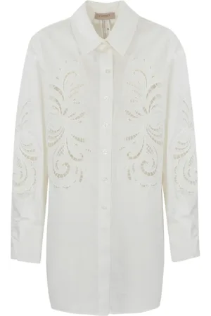 Twin-Set Mujer, Blusas y Camisas, Blanco, Talla: S