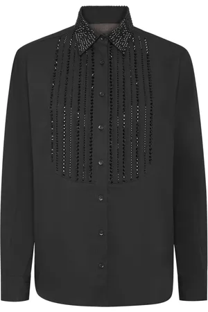 Philipp Plein Mujer, Blusas y Camisas, Negro, Talla: L