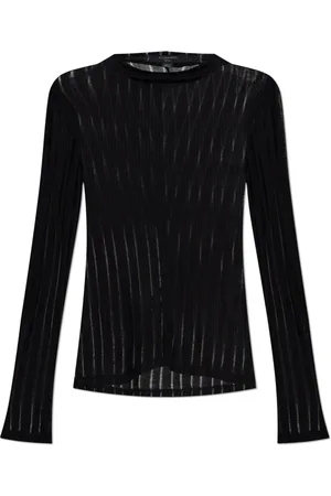 AllSaints Mujer, Camisetas, Negro, Talla: L