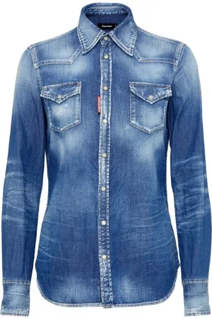 Dsquared2 Mujer, Blusas y Camisas, Azul, Talla: 2XS
