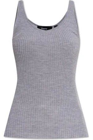 THEORY Mujer, Camisetas, Gris, Talla: M