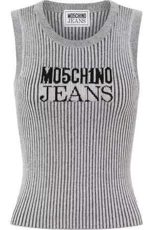 Moschino Mujer, Camisetas, Gris, Talla: S