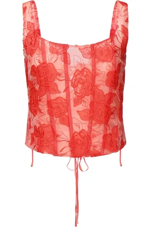 For Love & Lemons Mujer, Camisetas, Rojo, Talla: L
