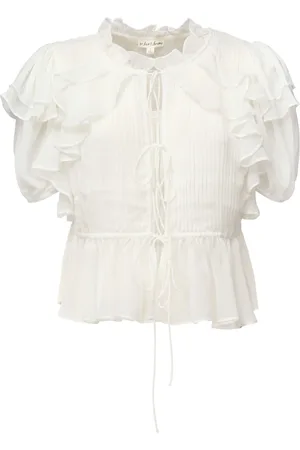 For Love & Lemons Mujer, Blusas y Camisas, Blanco, Talla: L