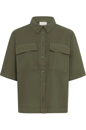 Kaffe Mujer, Blusas y Camisas, Verde, Talla: XS