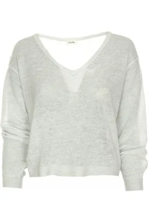 American Vintage Mujer, Jerseys, Gris, Talla: L