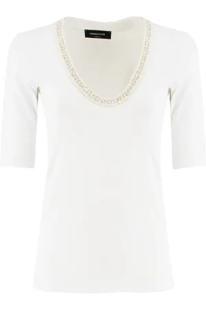 Fabiana Filippi Mujer, Camisetas, Blanco, Talla: M