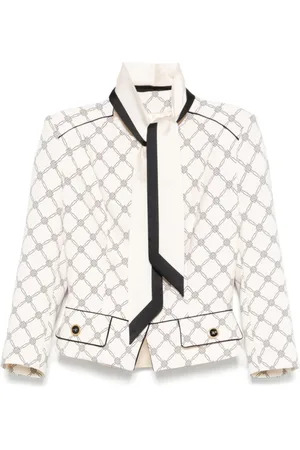 Elisabetta Franchi Mujer, Chaquetas, Blanco, Talla: XL
