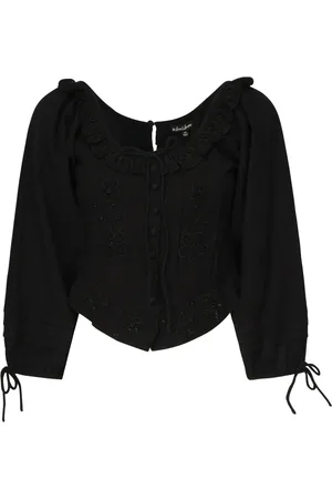 For Love & Lemons Mujer, Blusas y Camisas, Negro, Talla: S