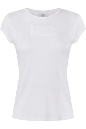 Elisabetta Franchi Mujer, Camisetas, Blanco, Talla: M