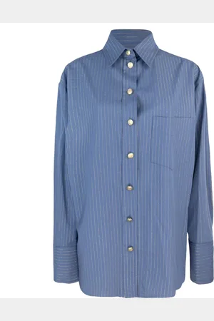 A PAPER KID Mujer, Blusas y Camisas, Azul, Talla: XS