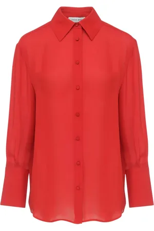 ANINE BING Mujer, Blusas y Camisas, Rojo, Talla: S