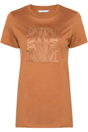Max Mara Mujer, Camisetas, Marrón, Talla: M