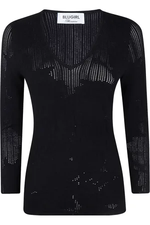 Blugirl Mujer, Camisetas, Negro, Talla: L