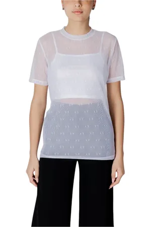 Armani Exchange Mujer, Camisetas, Blanco, Talla: S