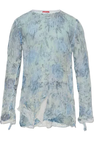 Diesel Unisex, Camisetas, Azul, Talla: L