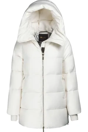 MOORER Mujer, Chaquetas, Blanco, Talla: 2XS
