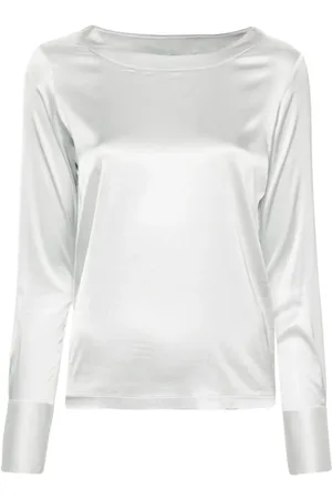 MAZZARELLI Mujer, Blusas y Camisas, Gris, Talla: L