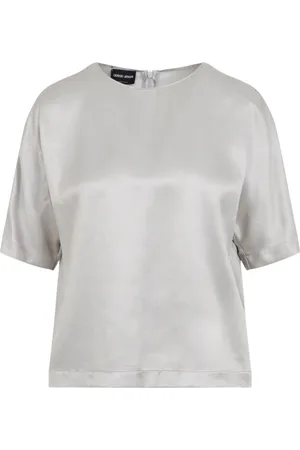 Giorgio Armani Mujer, Camisetas, Gris, Talla: S