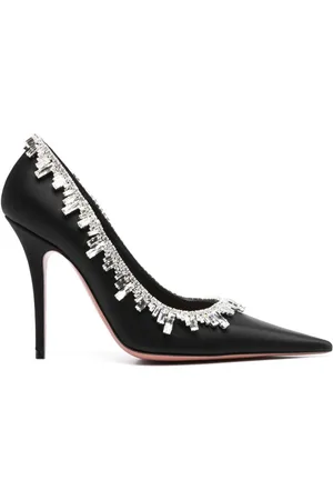 Amina Muaddi Mujer, Zapatos, Negro, Talla: 37 EU