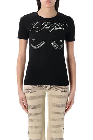 Jean Paul Gaultier Mujer, Camisetas, Negro, Talla: S