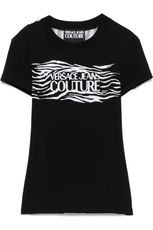 VERSACE Mujer, Camisetas, Negro, Talla: XS