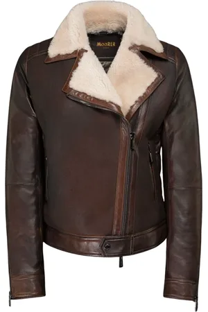 MOORER Mujer, Chaquetas, Marrón, Talla: XS