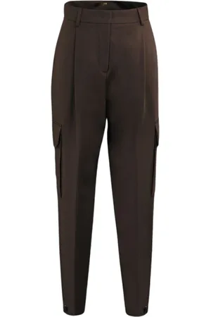 MOORER Mujer, Pantalones, Marrón, Talla: M