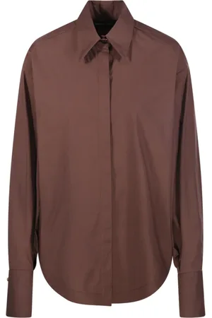 FEDERICA TOSI Mujer, Blusas y Camisas, Marrón, Talla: 2XS