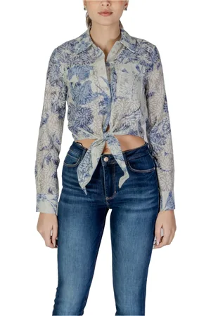 Guess Mujer, Blusas y Camisas, Azul, Talla: XS