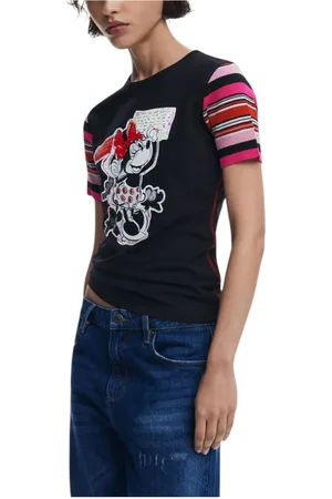 Desigual Mujer, Camisetas, Negro, Talla: L